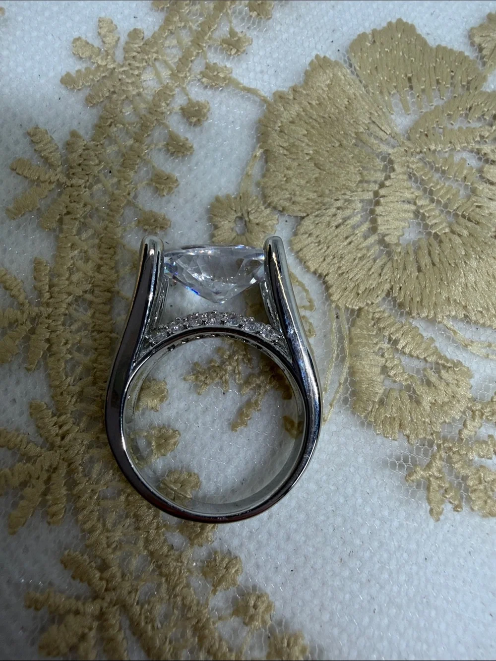 6 Carat Oval Moissanite Ring | 925 Sterling Silver | Size 7 | Limited Production
